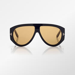 Tom F Sunglasses Shini Black/Brown