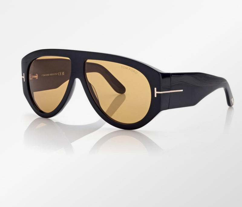 Tom F Sunglasses Shini Black/Brown