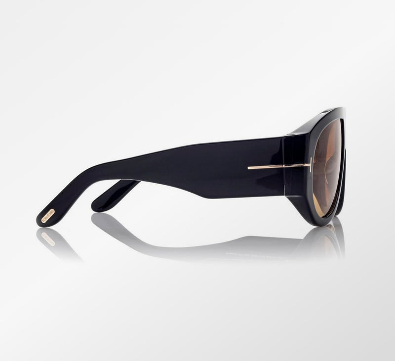 Tom F Sunglasses Shini Black/Brown