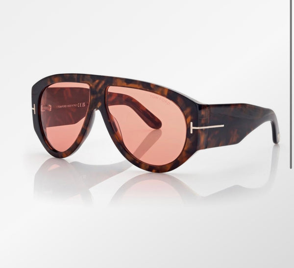 Tom F Sunglasses Shini Dark havana/Bordeaux